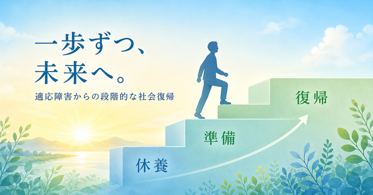 適応障害からの復帰はどう進める？　“段階的な社会復帰”の進め方